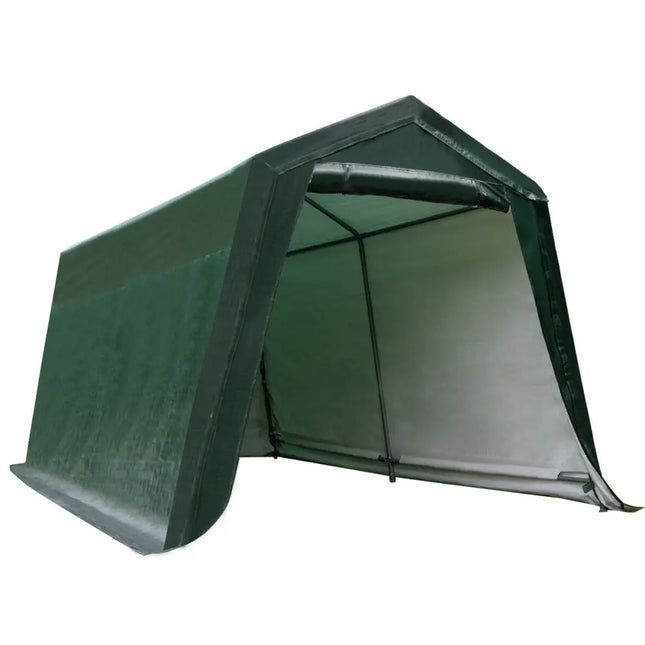 Outdoor Carport Shed with Sidewalls and Waterproof Ripstop Cover-10 x 10 ft - Carports