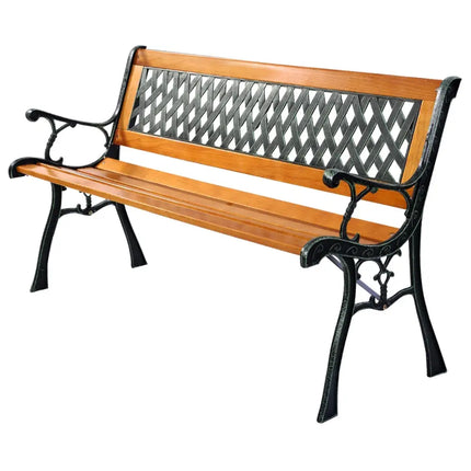 Outdoor Cast Iron Patio Bench - Oasis Home Essentials