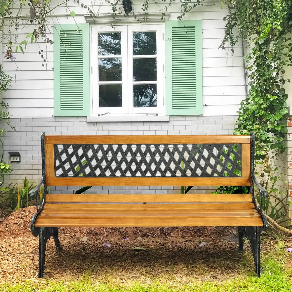 Outdoor Cast Iron Patio Bench - Outdoor Benches