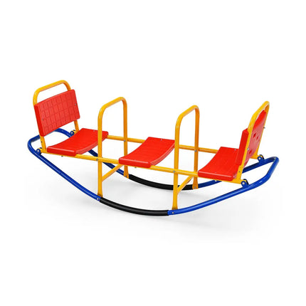 Outdoor Kids Seesaw Swivel Teeter for 3 to 8 Years Old-Red - Red - Seesaws
