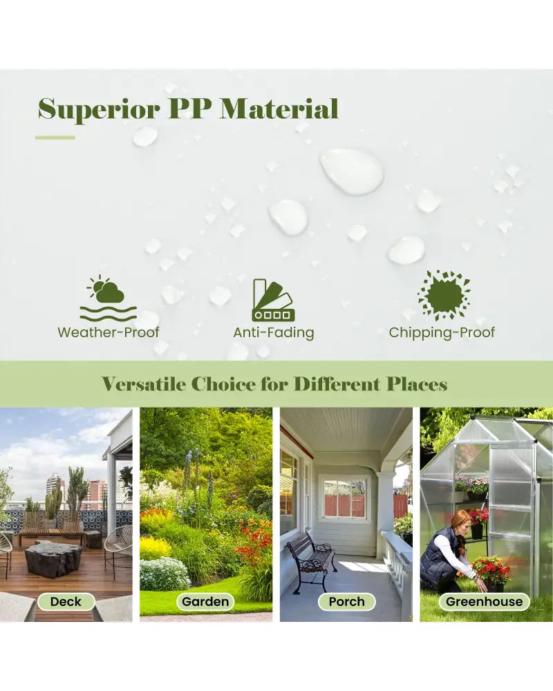 Outdoor Planter Box Self-Watering Raised Garden Bed Trellis with Water Level Indicator-Greyish-white - Light Gray