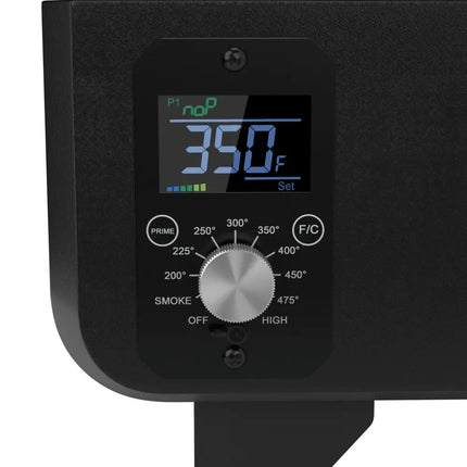 Outdoor Portable Tabletop Pellet Grill and Smoker with Digital Control System for BBQ-Black - Black - Outdoor Grills