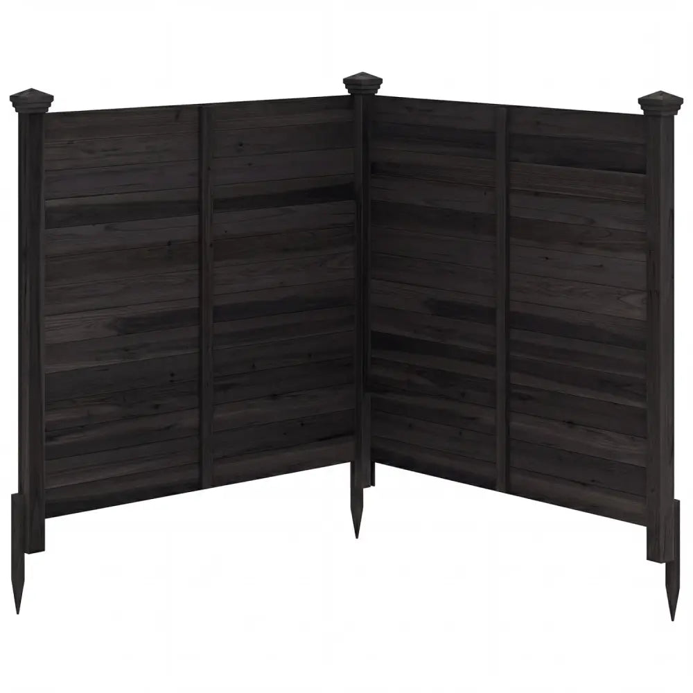 Outdoor Privacy Air Conditioner Fence for Outside and Backyard-Black - Black - Outdoor Privacy Screens