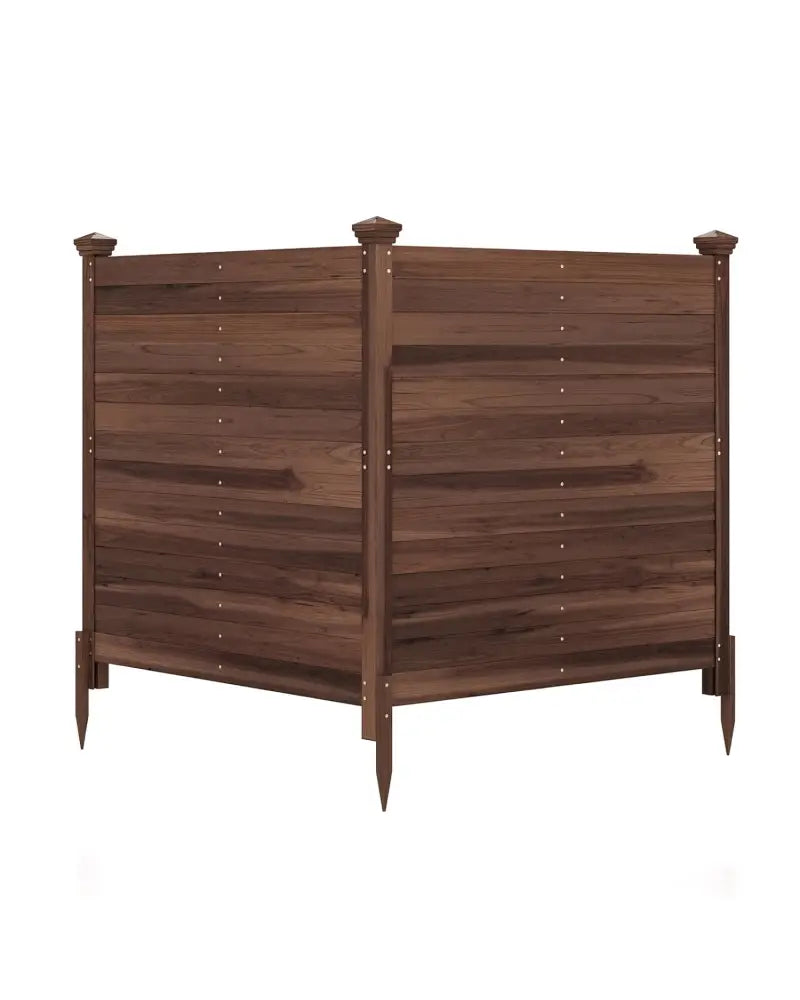 Outdoor Privacy Air Conditioner Fence for Outside and Backyard-Brown - Brown - Outdoor Privacy Screens