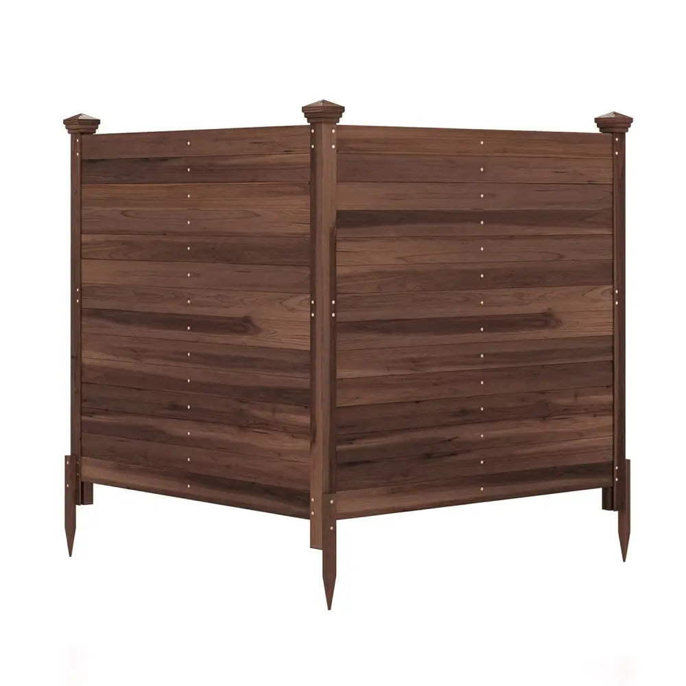 Outdoor Privacy Air Conditioner Fence for Outside and Backyard-Brown - Brown - Outdoor Privacy Screens