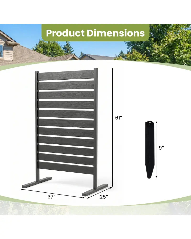 Outdoor Privacy Screen Fence for Backyard Pool Lawn-Gray - Gray - Outdoor Privacy Screens
