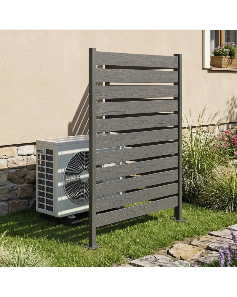 Outdoor Privacy Screen Fence for Backyard Pool Lawn-Gray - Gray - Outdoor Privacy Screens
