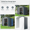 Outdoor Storage Shed Extension Kit for 7 Feet Shed Width - Gray - Sheds & Outdoor Storage
