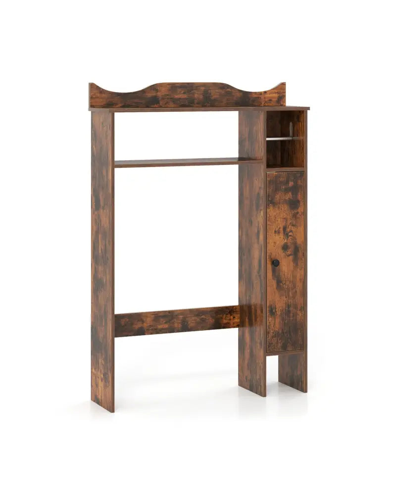 Over the Toilet Storage Cabinet with Toilet Paper Holder-Rustic Brown - Rustic Brown - Over the Toilet Storage