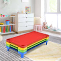 Pack of 4 Colorful Kids Stackable Naptime Cot - Multicolor - Toddler Beds