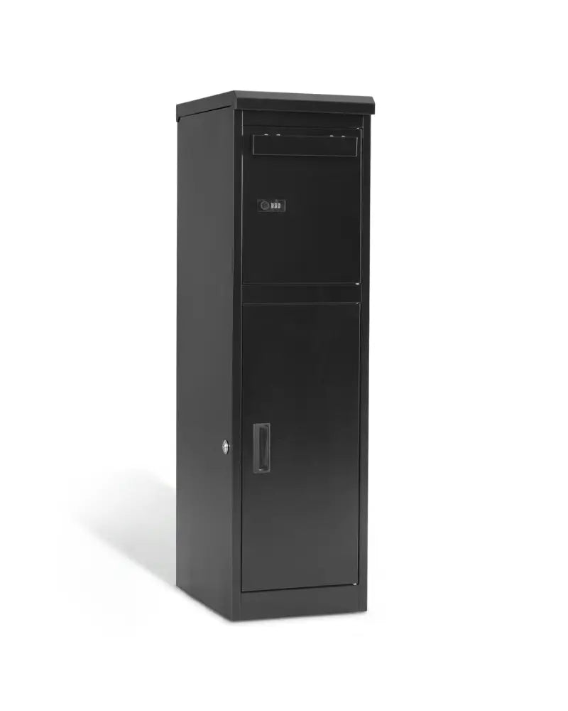 Package Delivery Box for Outside with Lockable Doors Coded Lock-Black - Black - Sheds & Outdoor Storage