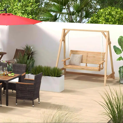 Patio Bundle: Outdoor Furniture Set + Patio Umbrella + Patio Swing + Bistro Set - Outdoor & Patio Furniture