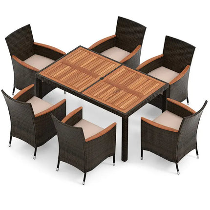 Patio Bundle: Outdoor Furniture Set + Patio Umbrella + Patio Swing + Bistro Set - Outdoor & Patio Furniture