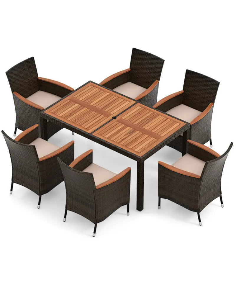 Patio Bundle: Outdoor Furniture Set + Patio Umbrella + Patio Swing + Bistro Set - Outdoor & Patio Furniture