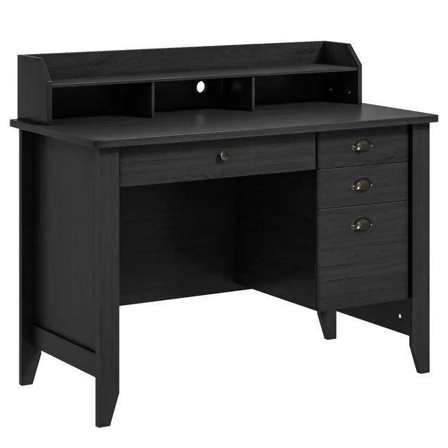PC Laptop Writing Computer Desk -Black - Black - Computer Desks