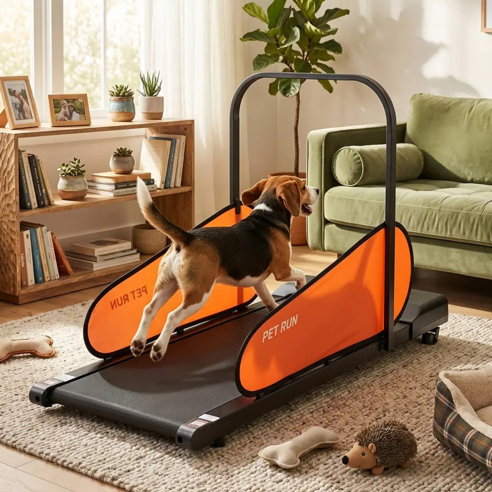 Pet Treadmill for Small & Medium Dogs with LED Display and Adjustable Speed-Black - Black - Dog Supplies