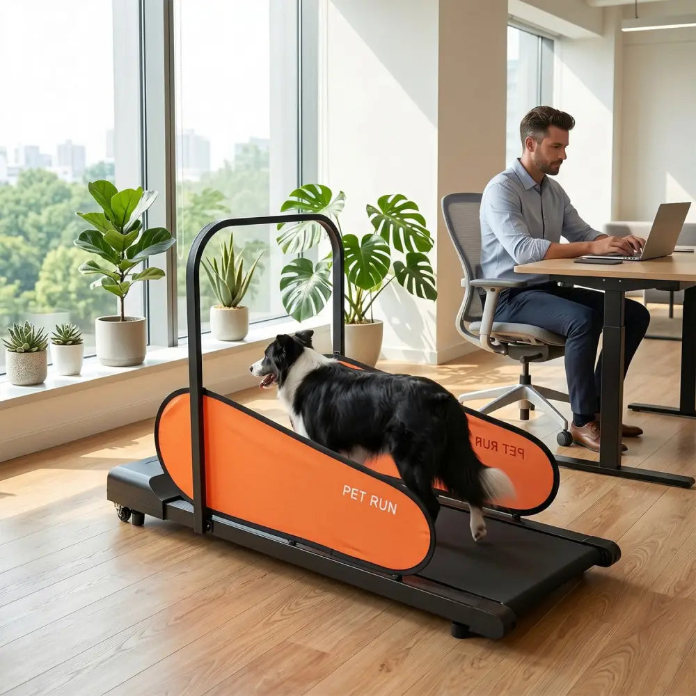 Pet Treadmill for Small & Medium Dogs with LED Display and Adjustable Speed-Black - Black - Dog Supplies