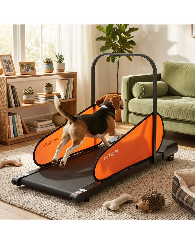 Pet Treadmill for Small & Medium Dogs with LED Display and Adjustable Speed-Black - Black - Dog Supplies
