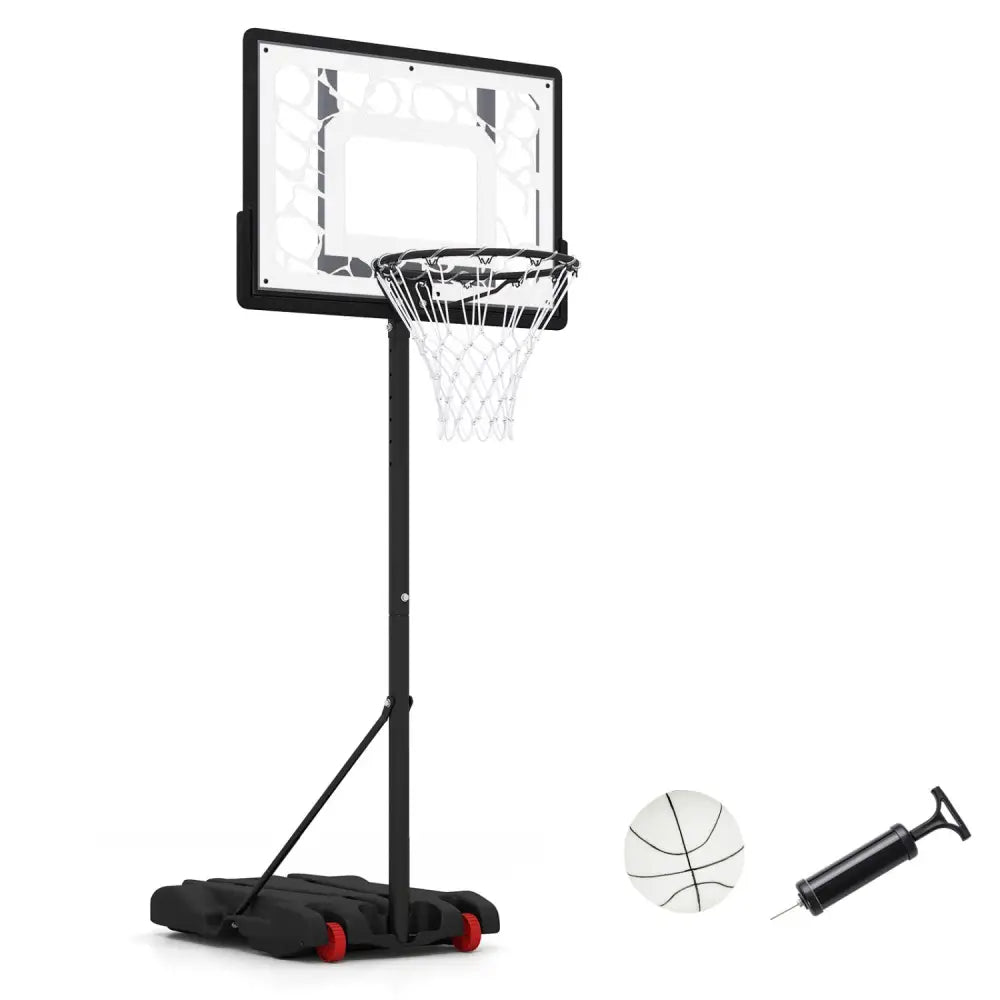 Pool Basketball Hoop with LED for Driveway Poolside Night Training - Sport Equipments