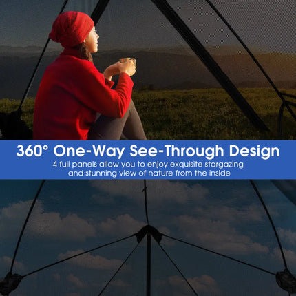 Pop-up Camping Tent for 2-3 People with Carry Bag and Rainfly for Backpacking Hiking Trip-Gray - Gray - Tents