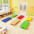 Portable 6 Pack Stackable Daycare Cots Sleeping Bed for Kids 52 Inch-Multicolor - Multicolor - Toddler Beds