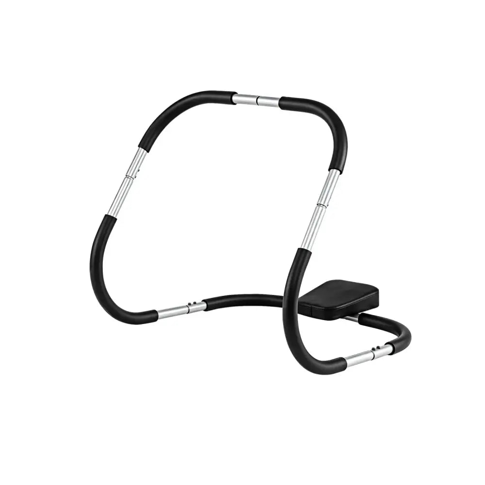 Portable AB Trainer with Headrest and Foam Handle for Office Home Gym-Silver - Silver - Benches Racks & Bars