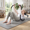 Portable AB Trainer with Headrest and Foam Handle for Office Home Gym-Silver - Silver - Benches Racks & Bars