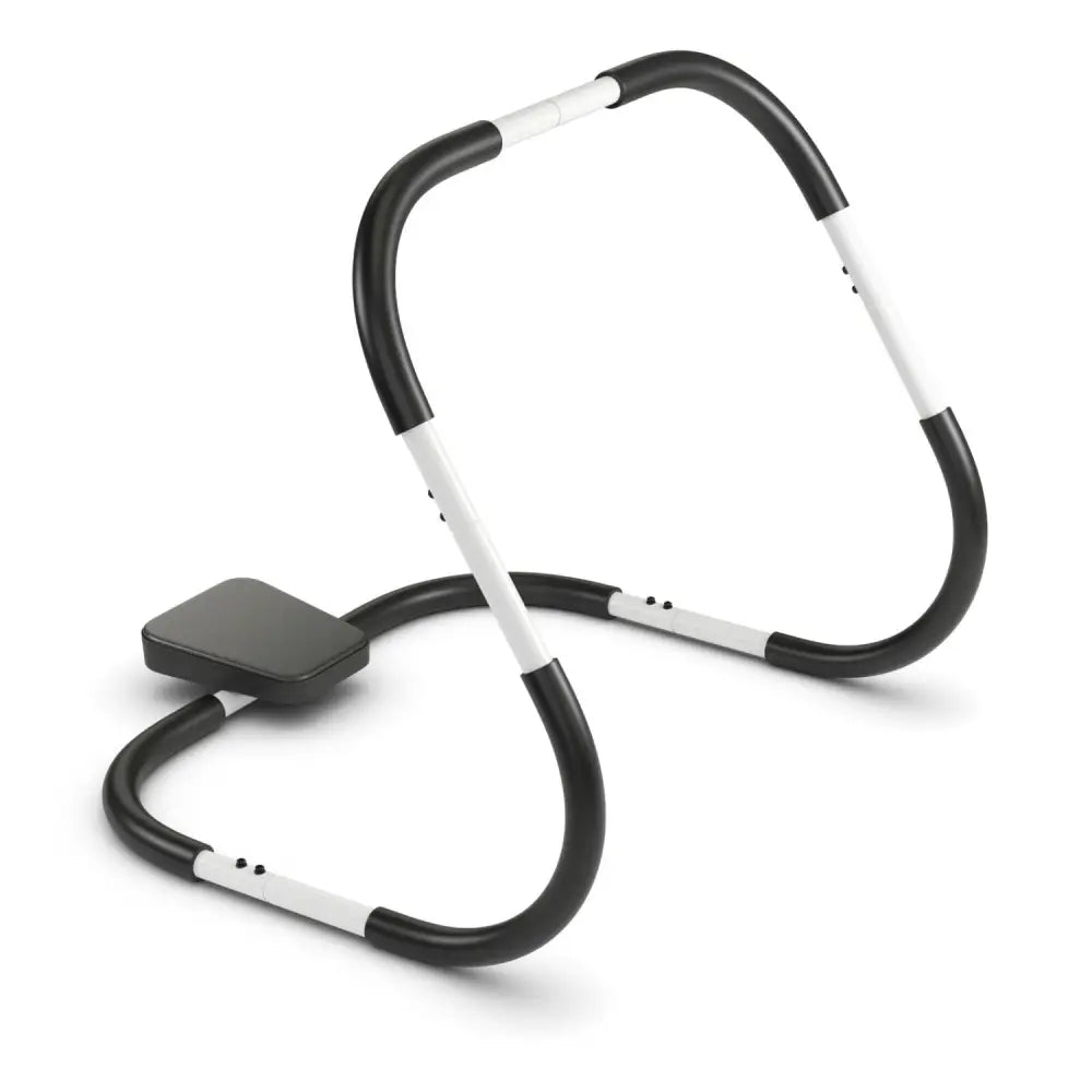Portable AB Trainer with Headrest and Foam Handle for Office Home Gym-White - White - Benches Racks & Bars