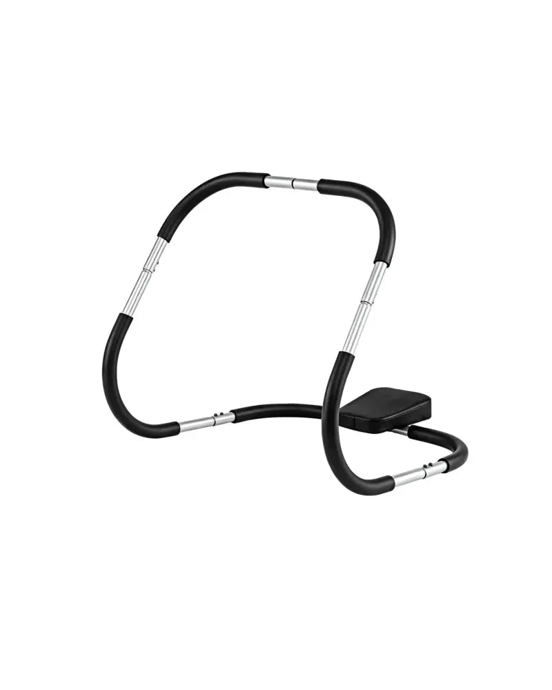 Portable AB Trainer with Headrest and Foam Handle for Office Home Gym-Silver - Silver - Benches Racks & Bars