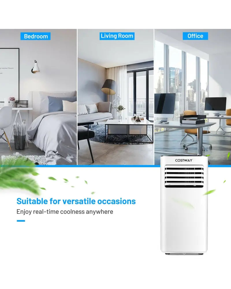 Portable Air Conditioner 10000 BTU Evaporative Air Cooler Dehumidifier-White - White - Portable Air Conditioners