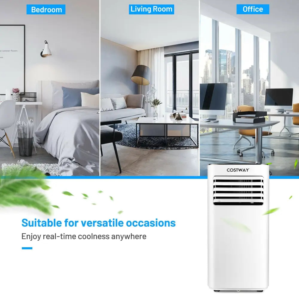 Portable Air Conditioner 10000 BTU Evaporative Air Cooler Dehumidifier-White - White - Portable Air Conditioners