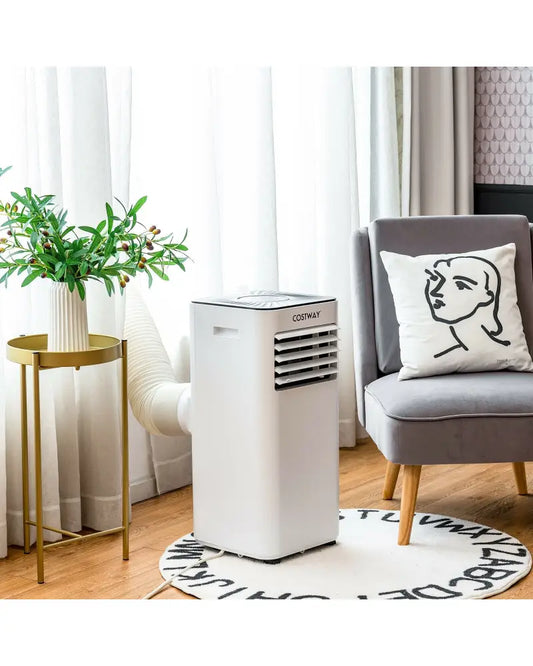 Portable Air Conditioner 10000 BTU Evaporative Air Cooler Dehumidifier-White - White - Portable Air Conditioners