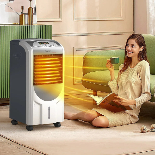 Portable Air Cooler Fan with Heater and Humidifier Function Costway