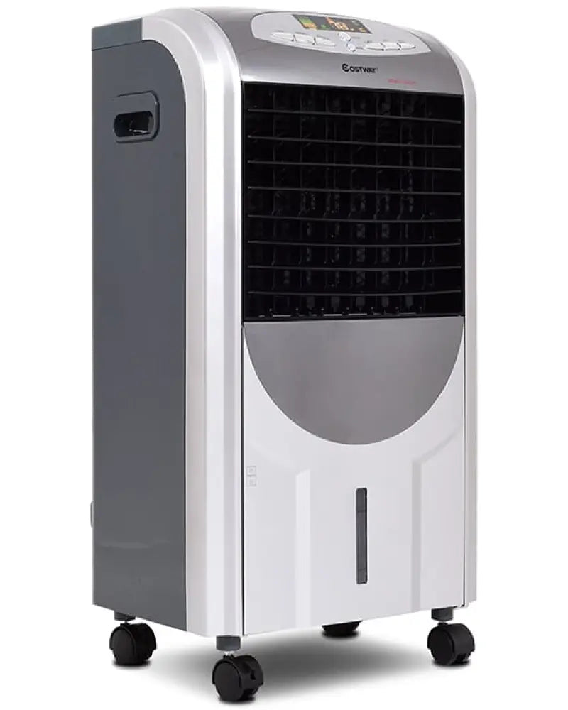 Portable Air Cooler Fan with Heater and Humidifier Function - Gray - Air Coolers