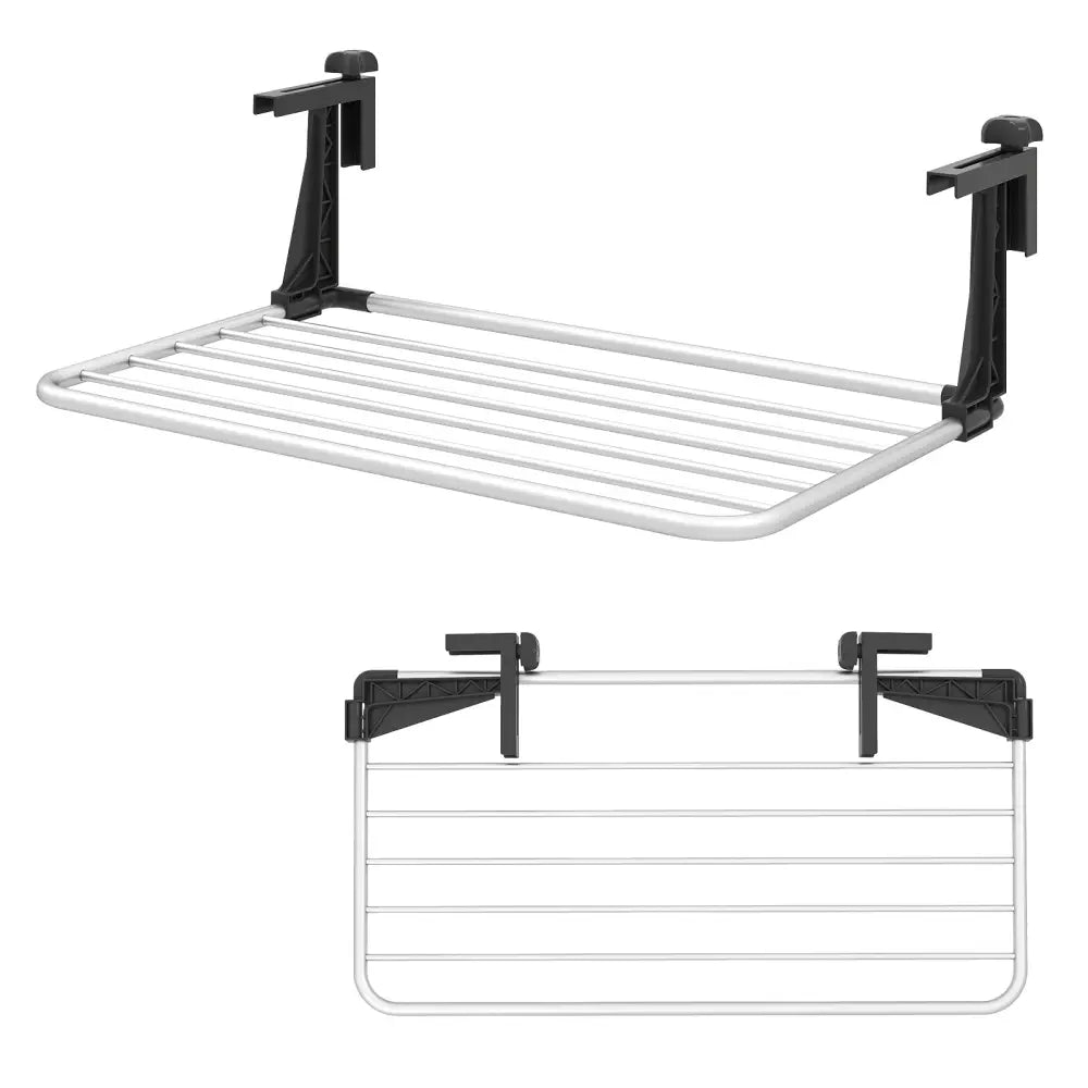 Portable Aluminum Clothes and Towel Drying Rack - Drying Racks