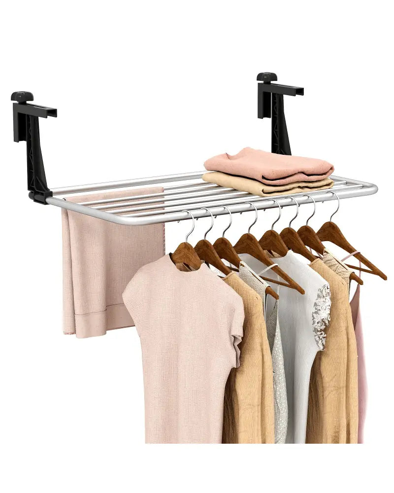 Portable Aluminum Clothes and Towel Drying Rack - Drying Racks
