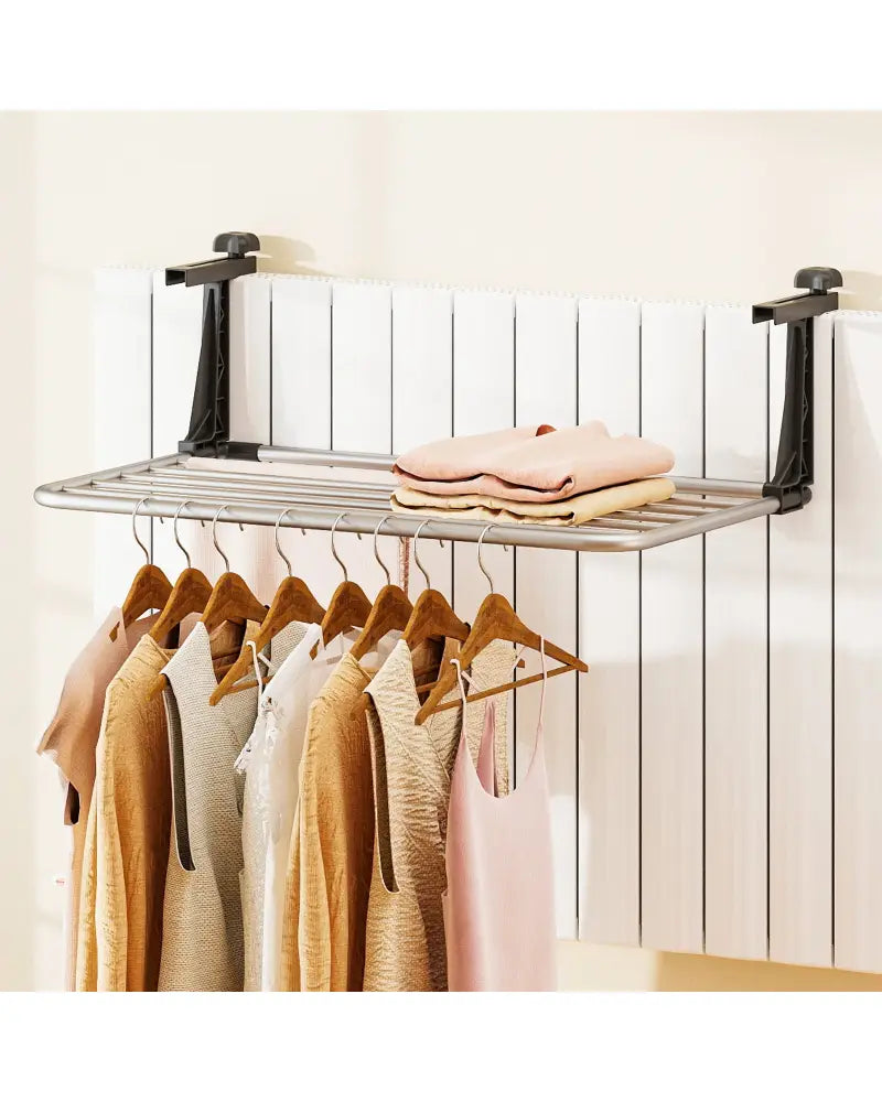 Portable Aluminum Clothes and Towel Drying Rack - Drying Racks