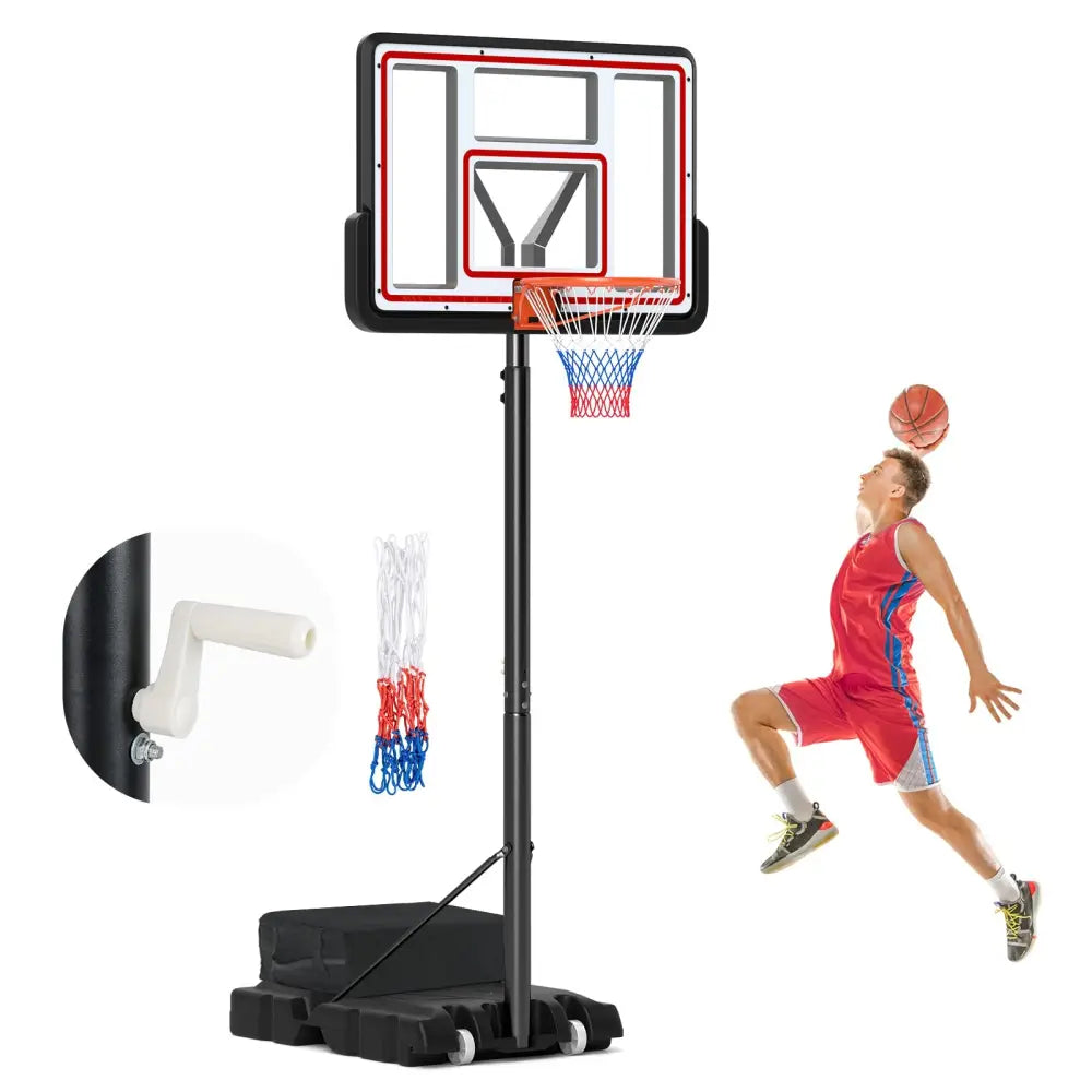 Portable Basketball Hoop Adjustable Basketball Goal System - Sport Equipments