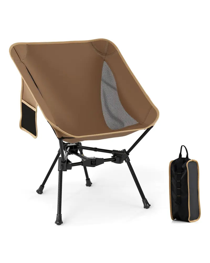 Portable Camping Chair with Compact Carrying Bag-Coffee - Coffee - Camping Furniture