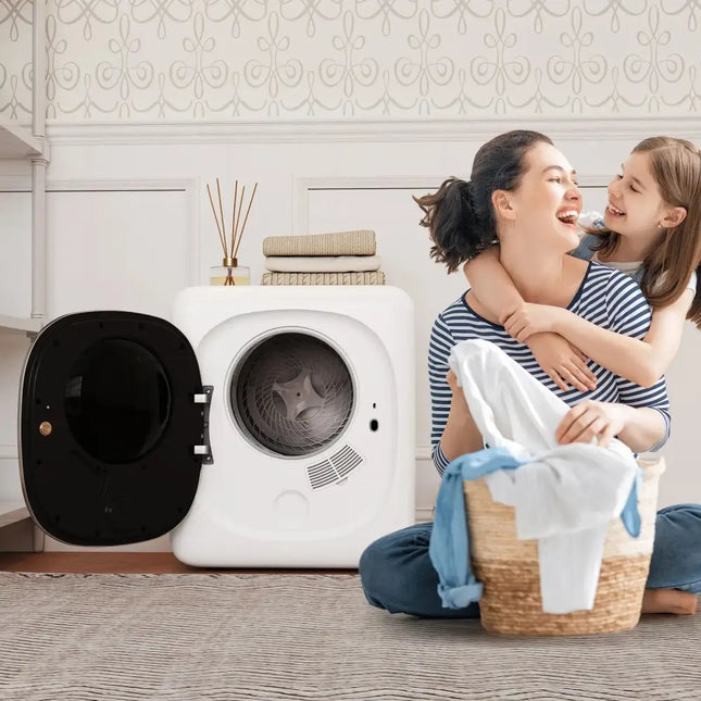 Portable Clothes Dryer Compact Drying Machine 800W Electric Laundry Dryer Costway