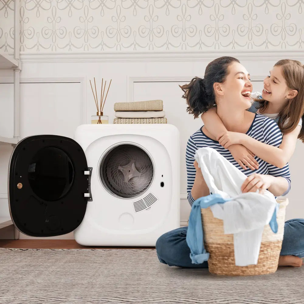 Portable Clothes Dryer Compact Drying Machine 800W Electric Laundry Dryer - Dryers