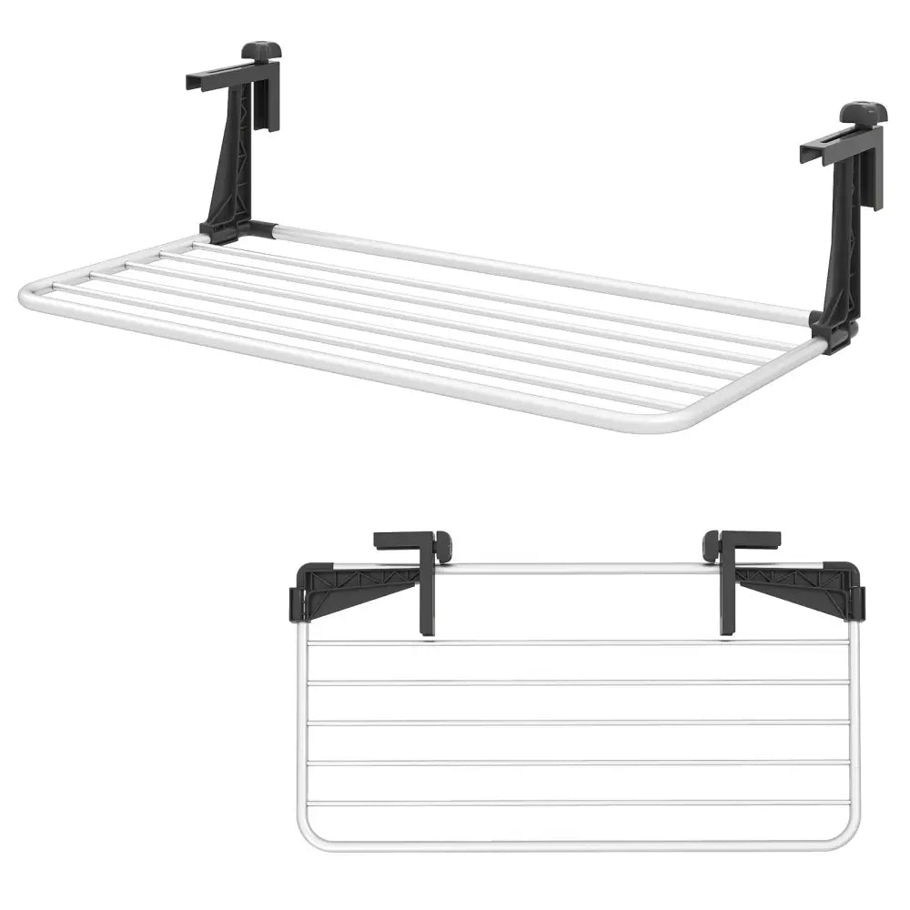 Portable Clothes Drying Rack Aluminum Towel Rack with Adjustable and Foldable Brackets - Drying Racks