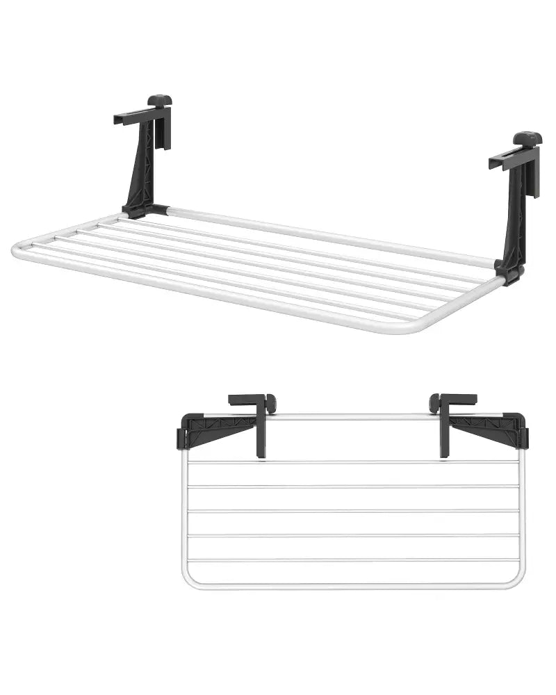 Portable Clothes Drying Rack Aluminum Towel Rack with Adjustable and Foldable Brackets - Drying Racks