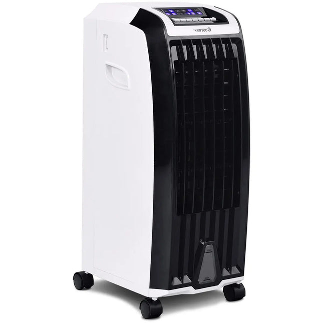 Portable Evaporative Air Cooler with 3 Wind Modes and Timer for Home Office Costway