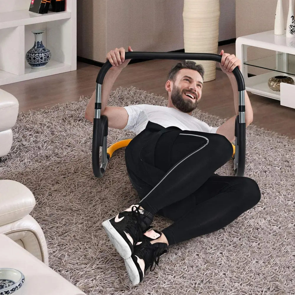 Portable Exercise Ab Fitness Crunch for Home Gym - Black - Exercise Machines