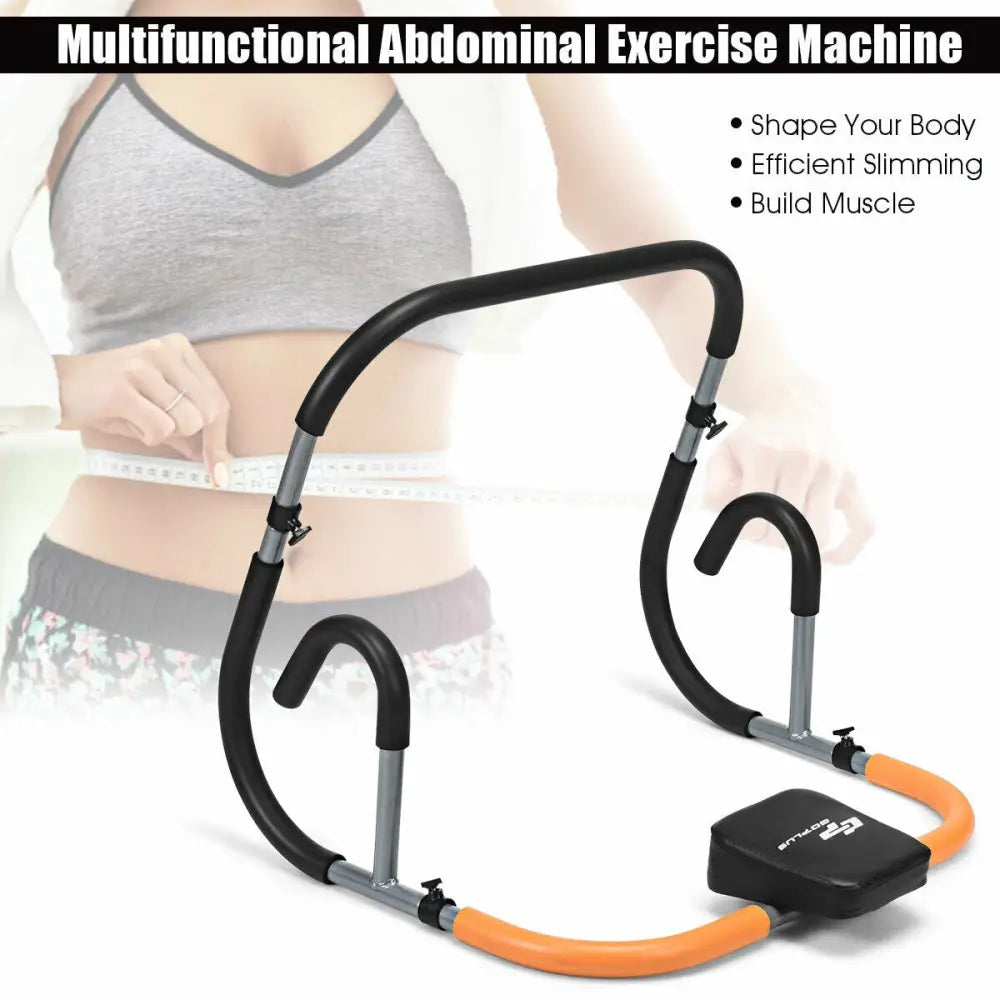 Portable Exercise Ab Fitness Crunch for Home Gym - Black - Exercise Machines
