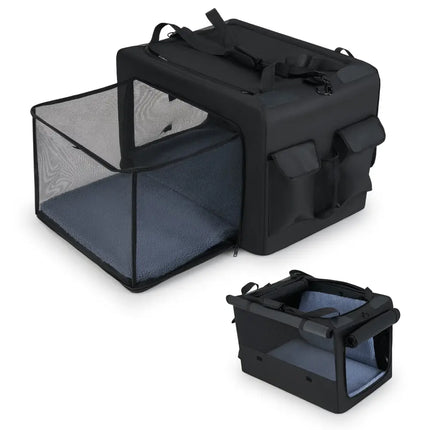 Portable Foldable Pet Carrying Bag with 2 Openings and Comfy Cushion - M - Oasis Home Essentials