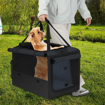 Portable Foldable Pet Carrying Bag with 2 Openings and Comfy Cushion - S - Oasis Home Essentials