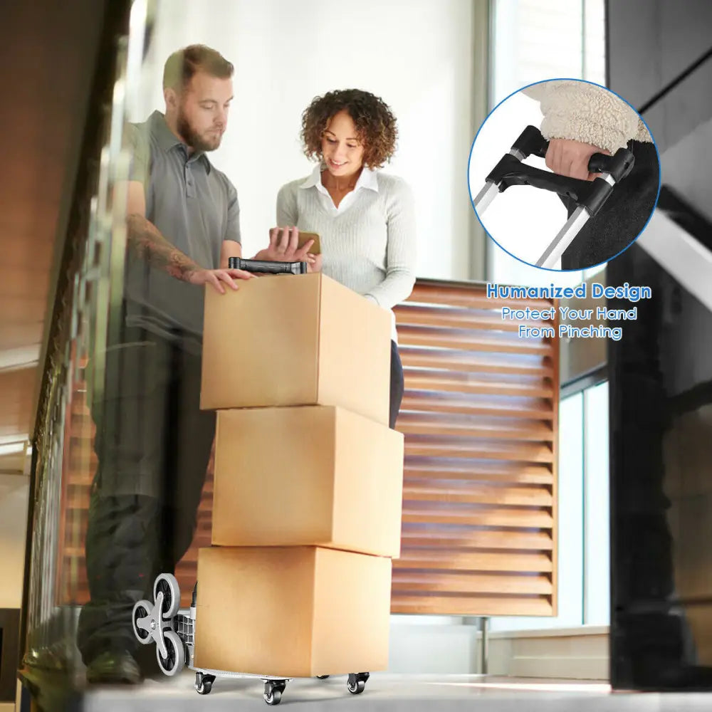 Portable Folding Stair Climbing Hand Truck - Kitchen Islands & Carts