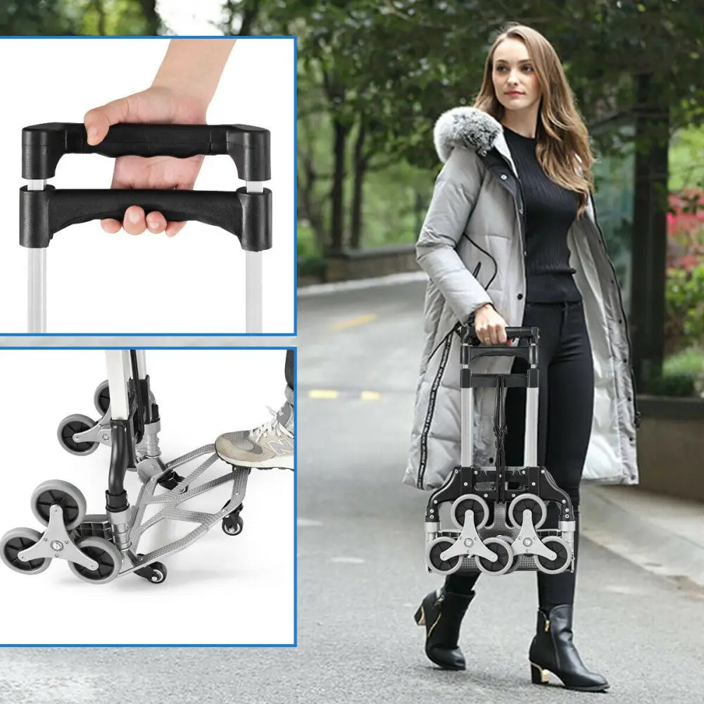 Portable Folding Stair Climbing Hand Truck - Kitchen Islands & Carts
